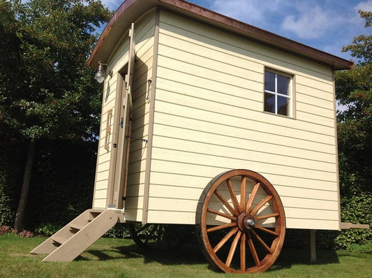 Saunawagen „Mit Kupferdach“ – Handgefertigtes Wellness-Highlight mit edler Kupferveredelung