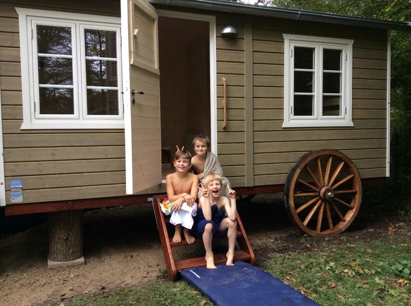 Saunawagen „Ammersee“ – Ihr handgefertigtes mobiles Sauna-Tiny House
