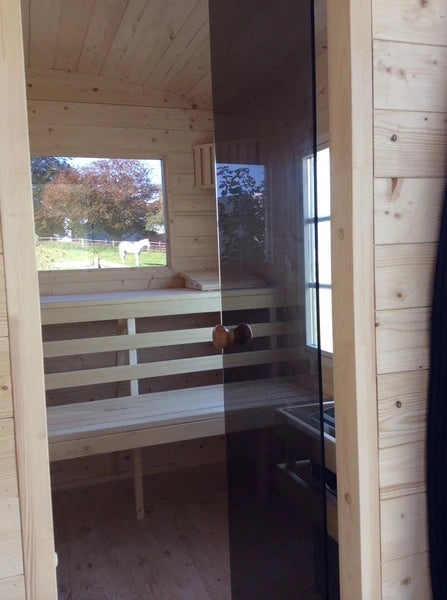 Saunawagen „Ammersee“ – Ihr handgefertigtes mobiles Sauna-Tiny House