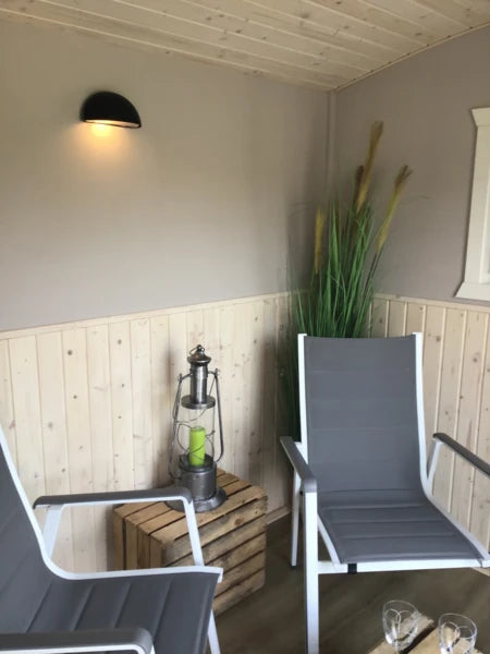 Saunawagen „Schloss Kaarz“ – hochwertige Sauna mit Ruheraum