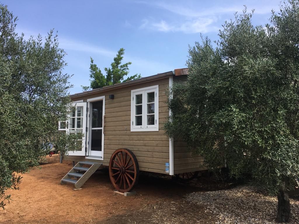 Ein Schäferwagen auf Mallorca als Gästezimmer
